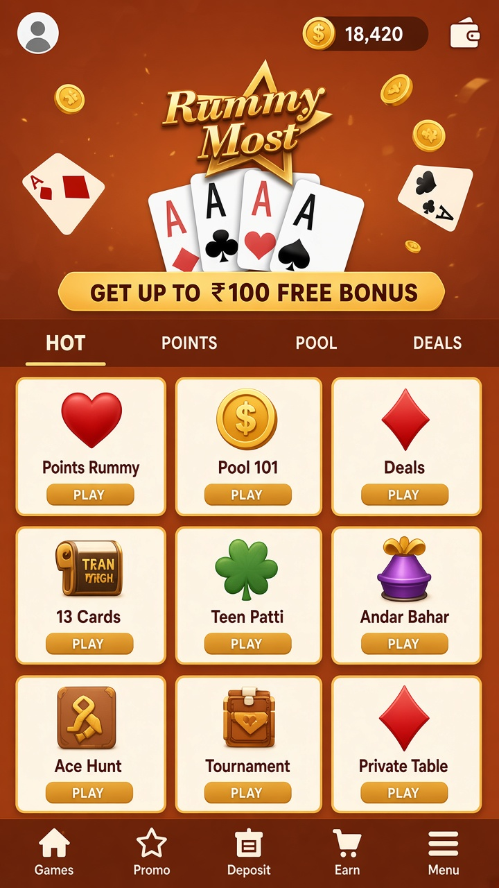 Rummy Most app screenshot 2