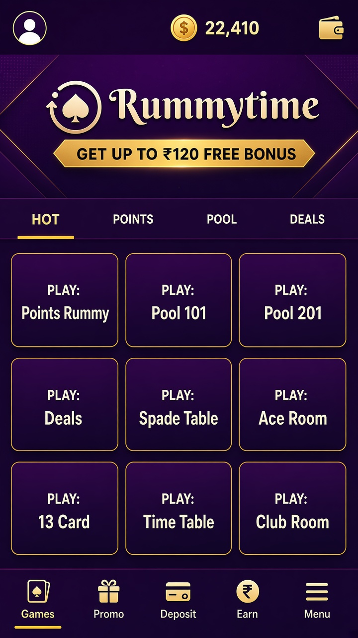 Rummy Time app screenshot 2