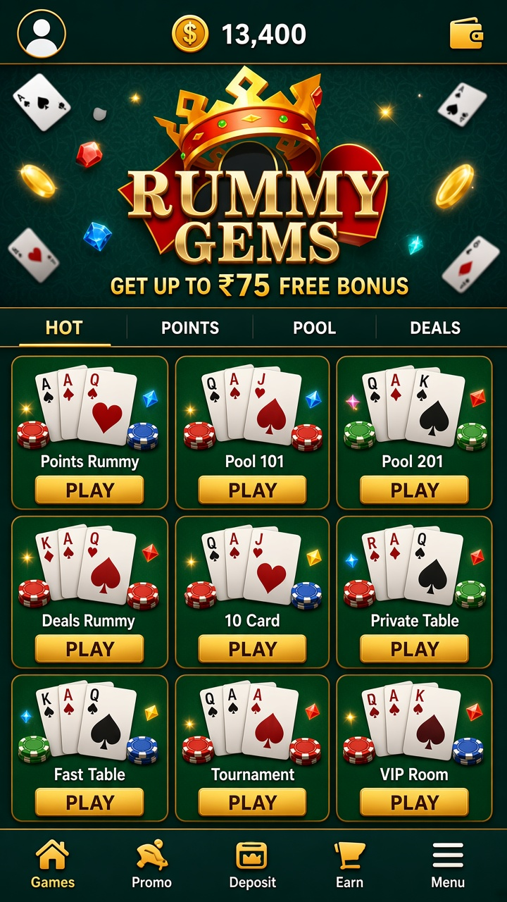 Rummy Gems app screenshot 2