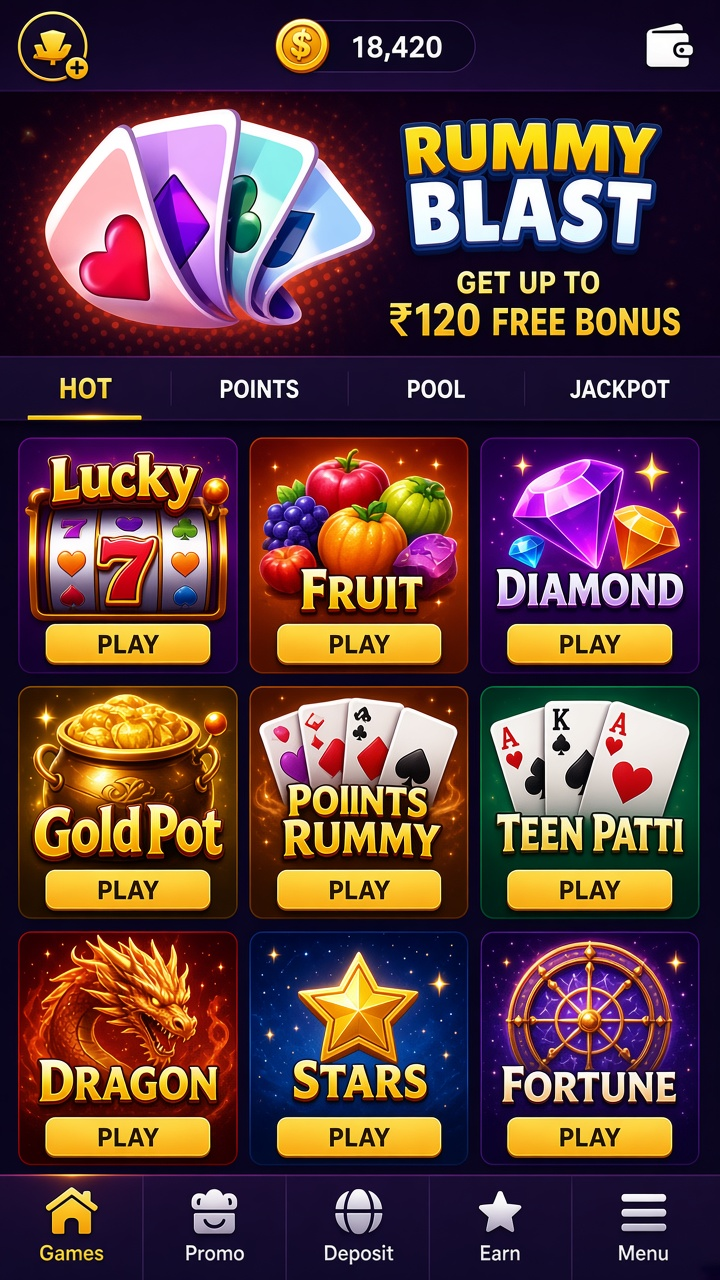 Rummy Blast app screenshot 2