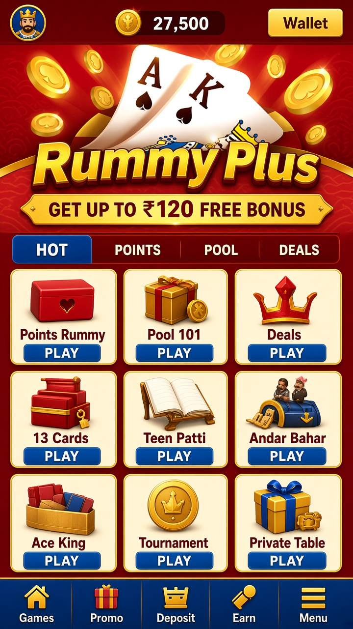 Rummy Plus app screenshot 2