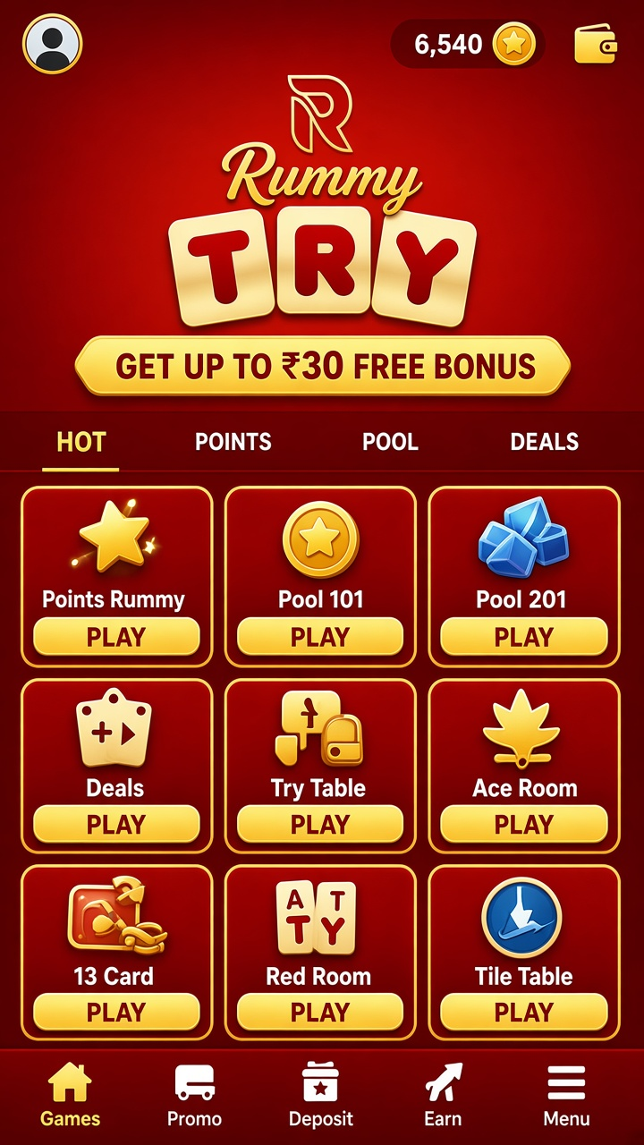 Rummy Try app screenshot 2