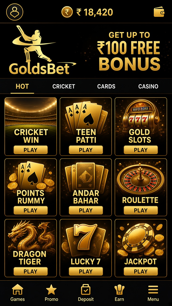 Golds Bet app screenshot 2