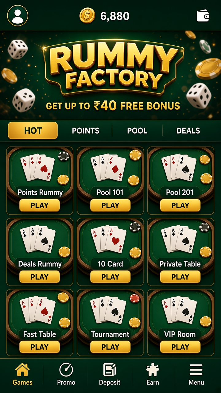 Rummy Factory app screenshot 2